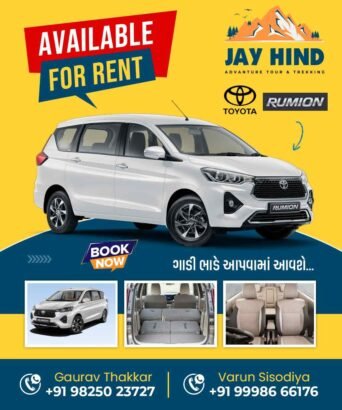 Jay Hind Adventure Tour & Trekking – Toyota Rumion Rental